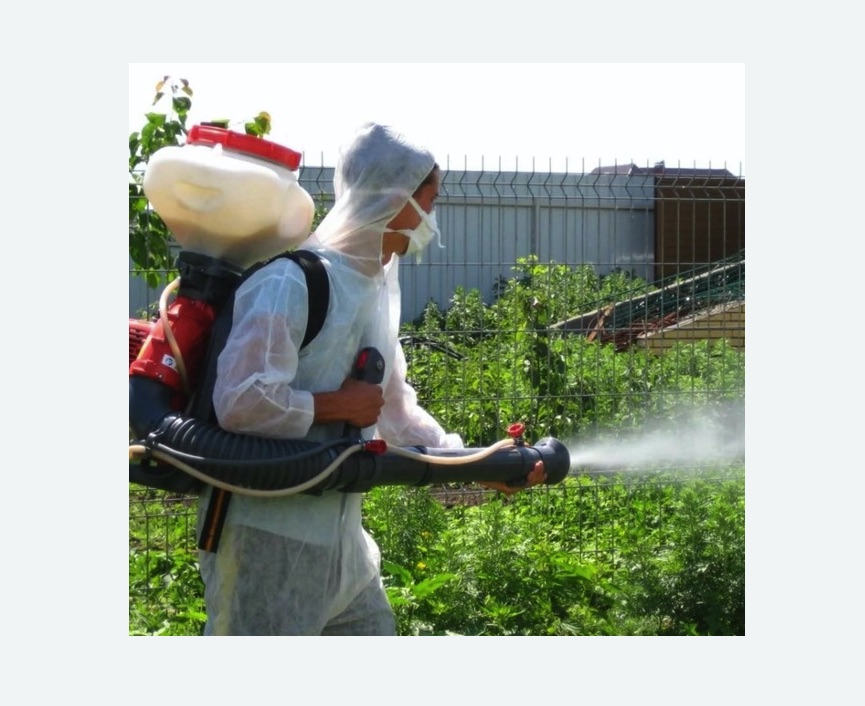 Акарицидная обработка территории в Любани